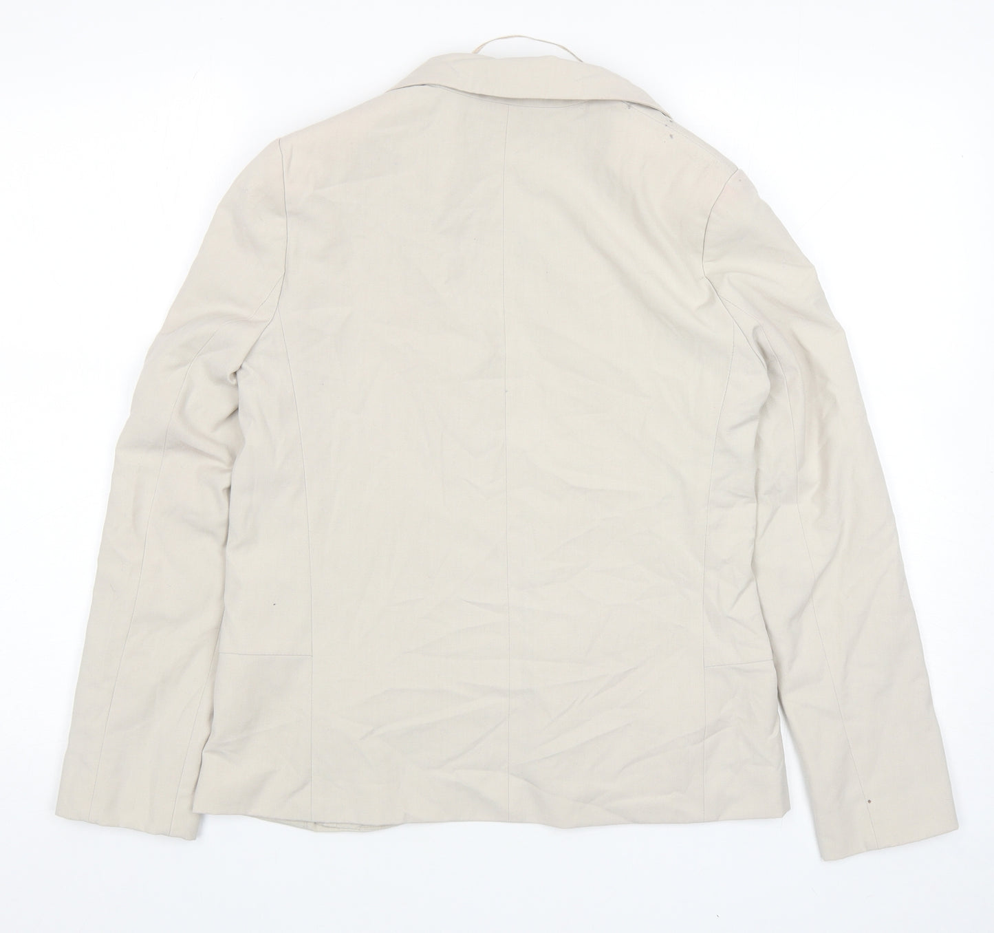 Topshop Womens Beige Jacket Blazer Size 8