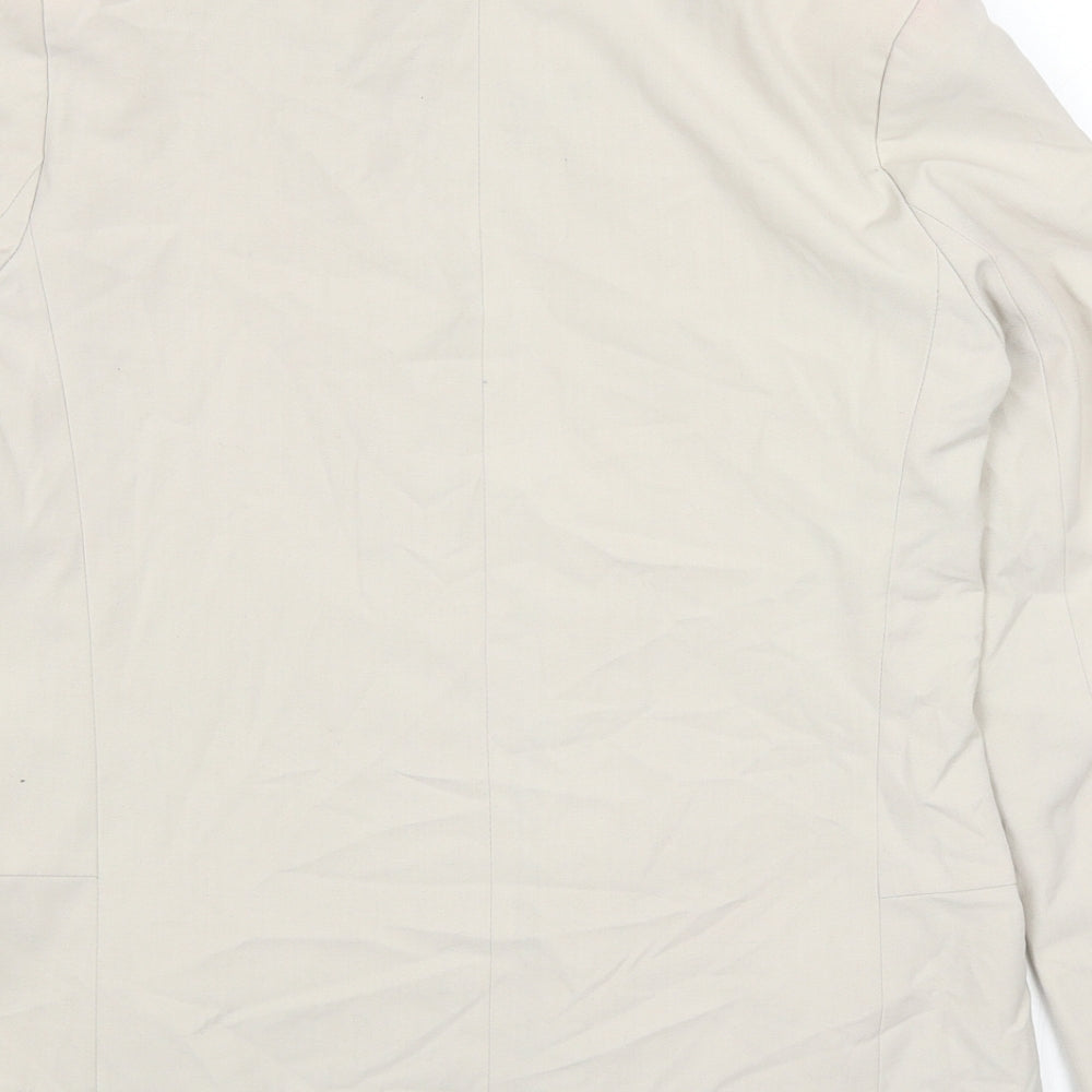 Topshop Womens Beige Jacket Blazer Size 8