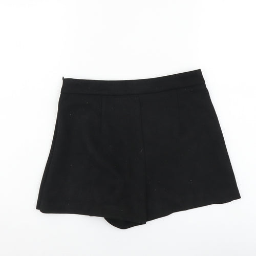 Pull&Bear Womens Black Polyester Sailor Shorts Size S L3 in Regular Zip