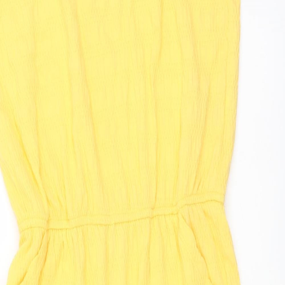 Primark Girls Yellow Polyester Jumpsuit One-Piece Size 12-13 Years Pullover
