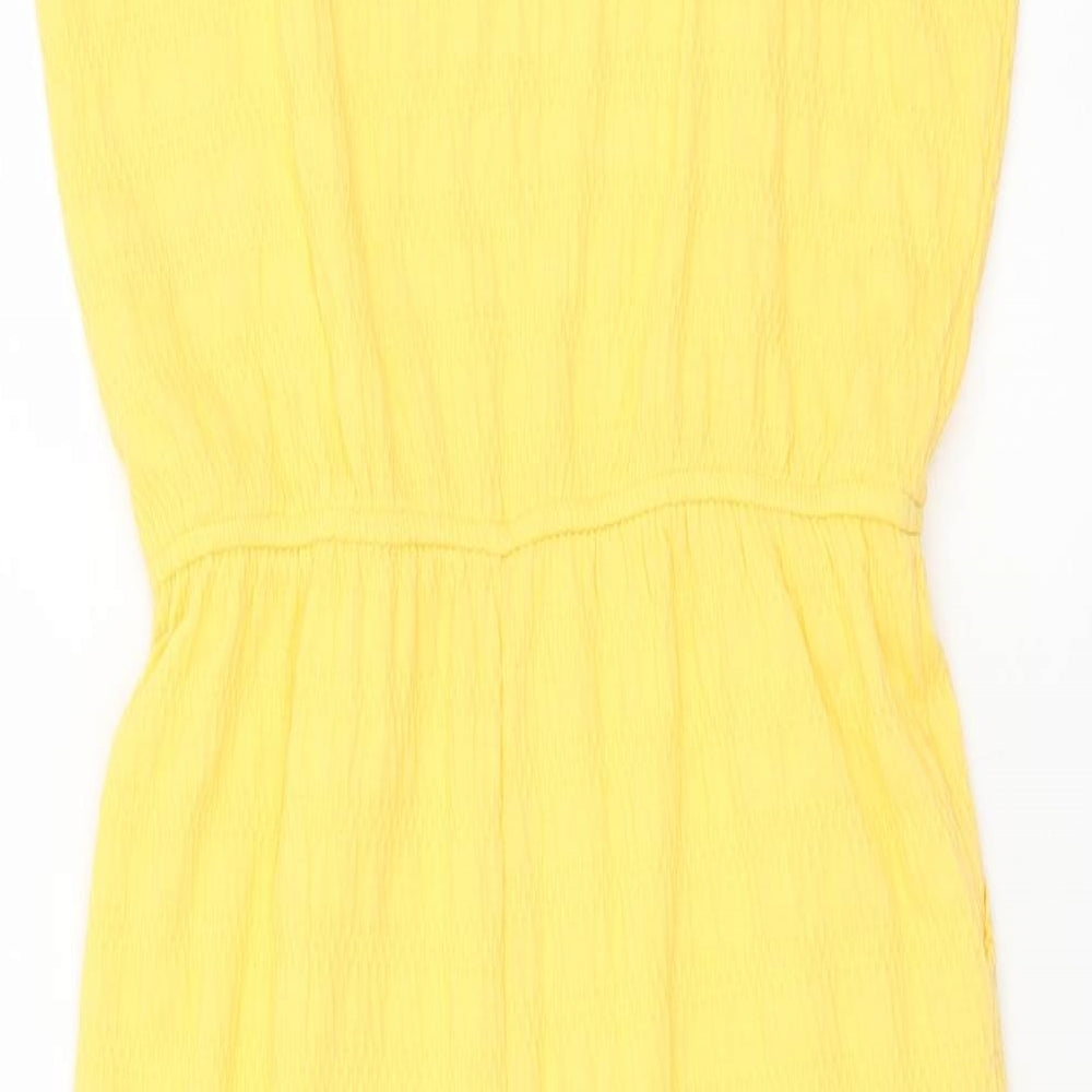 Primark Girls Yellow Polyester Jumpsuit One-Piece Size 12-13 Years Pullover