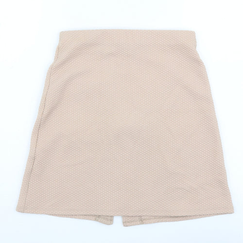 Atmosphere Womens Pink Polyester Mini Skirt Size 8 Zip