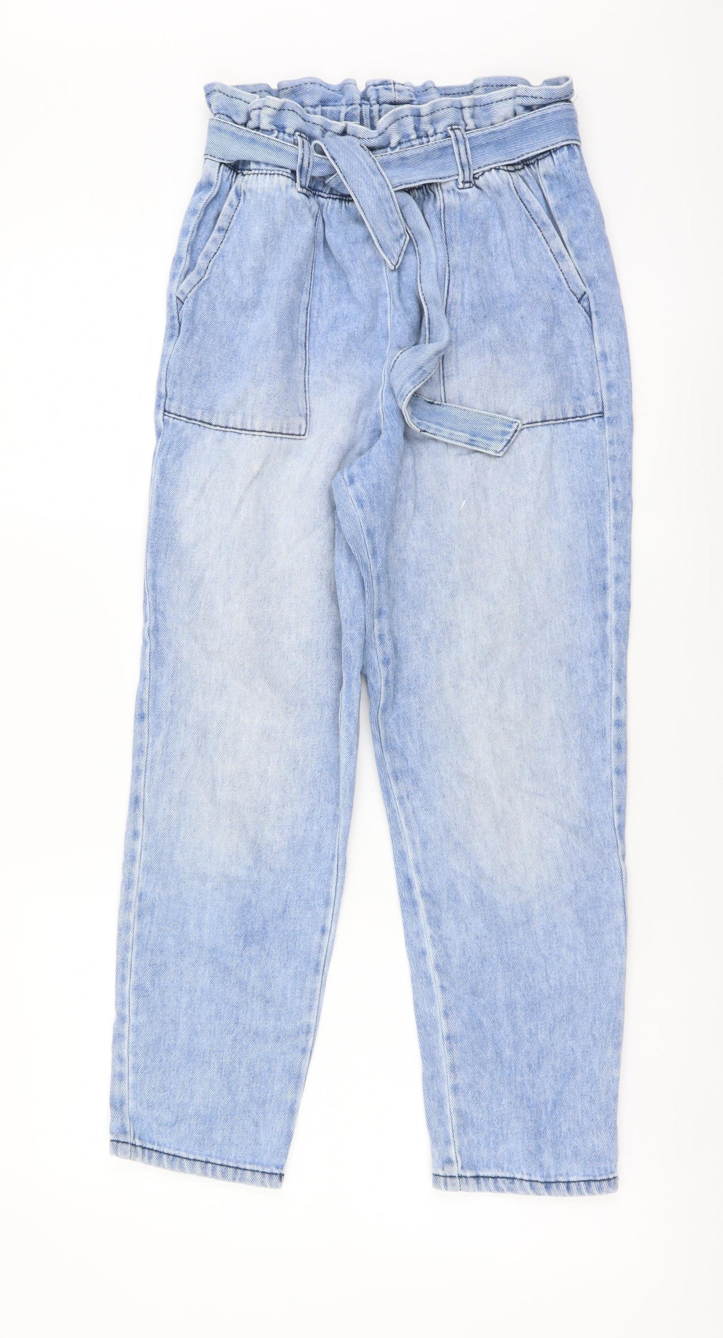 NEXT Girls Blue Cotton Bloomer Trousers Size 12 Years Regular
