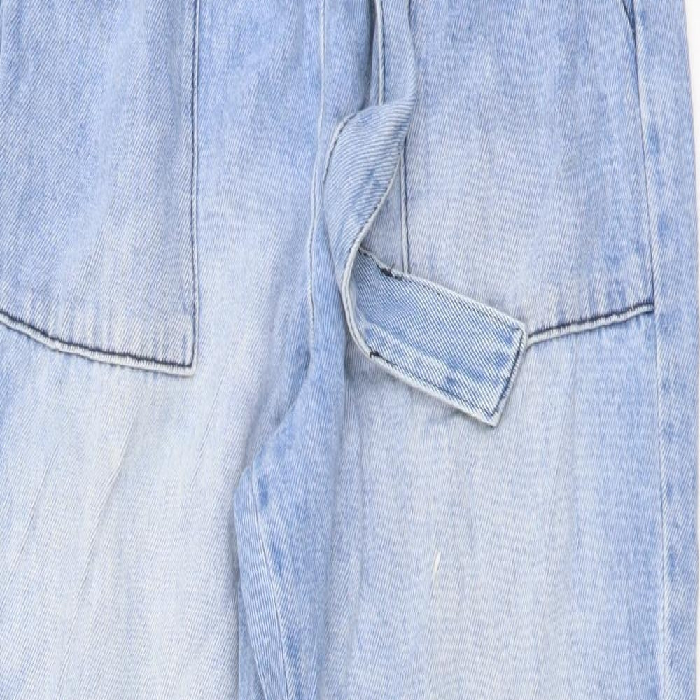 NEXT Girls Blue Cotton Bloomer Trousers Size 12 Years Regular