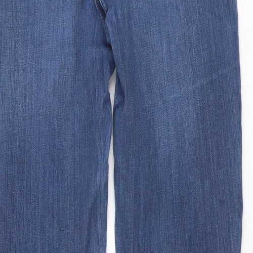 Waredenim Womens Blue Cotton Skinny Jeans Size 8 L28 in Regular Button