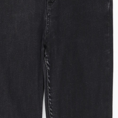 Bershka Womens Black Cotton Skinny Jeans Size L L28 in Regular Button