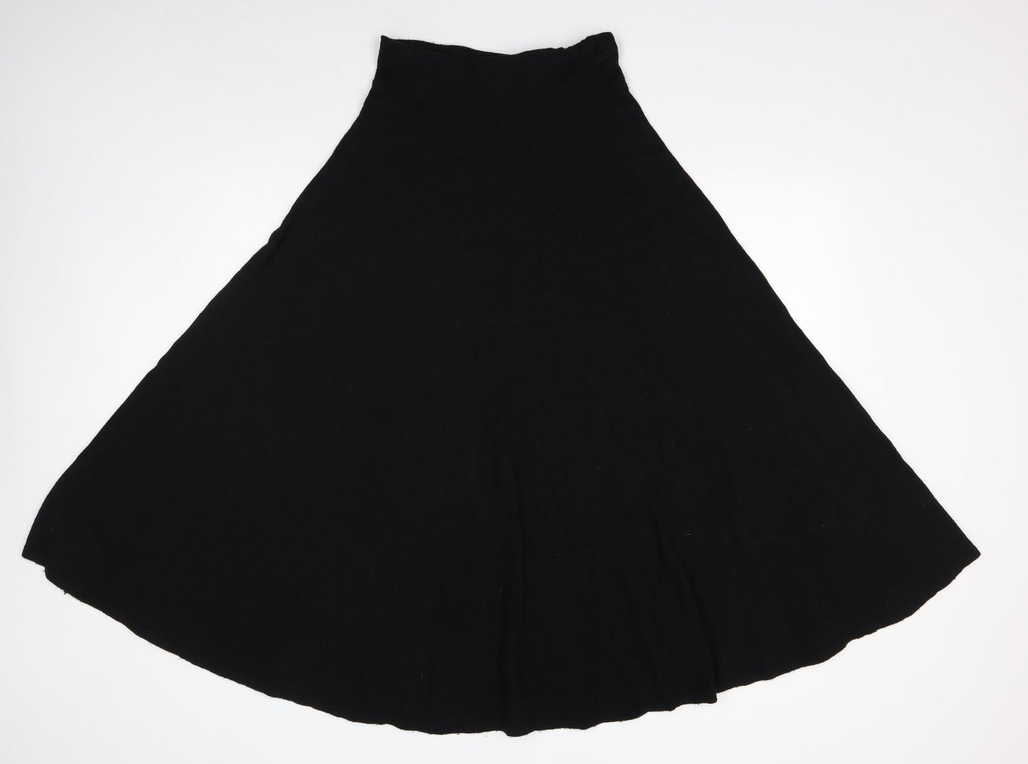 French Connection Womens Black Cotton Flare Skirt Size 6