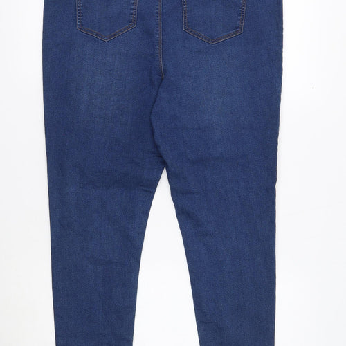 Denim Womens Blue Cotton Jegging Jeans Size 14 L29 in Regular