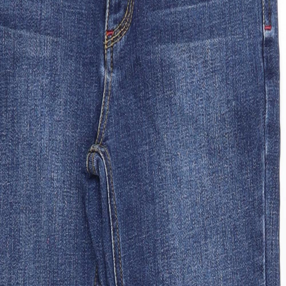 Joules Boys Blue Cotton Skinny Jeans Size 7-8 Years Regular Button