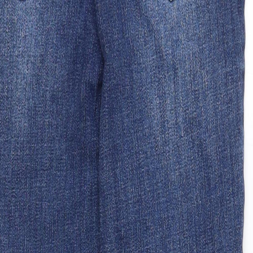 Joules Boys Blue Cotton Skinny Jeans Size 7-8 Years Regular Button