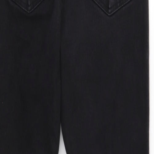 Topshop Mens Black Cotton Skinny Jeans Size 30 in Regular Button