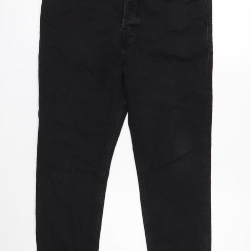 LTB Mens Black Cotton Straight Jeans Size 30 in L31 in Regular Button