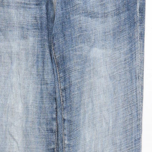 Gap Womens Blue Cotton Bootcut Jeans Size 4 Regular Button