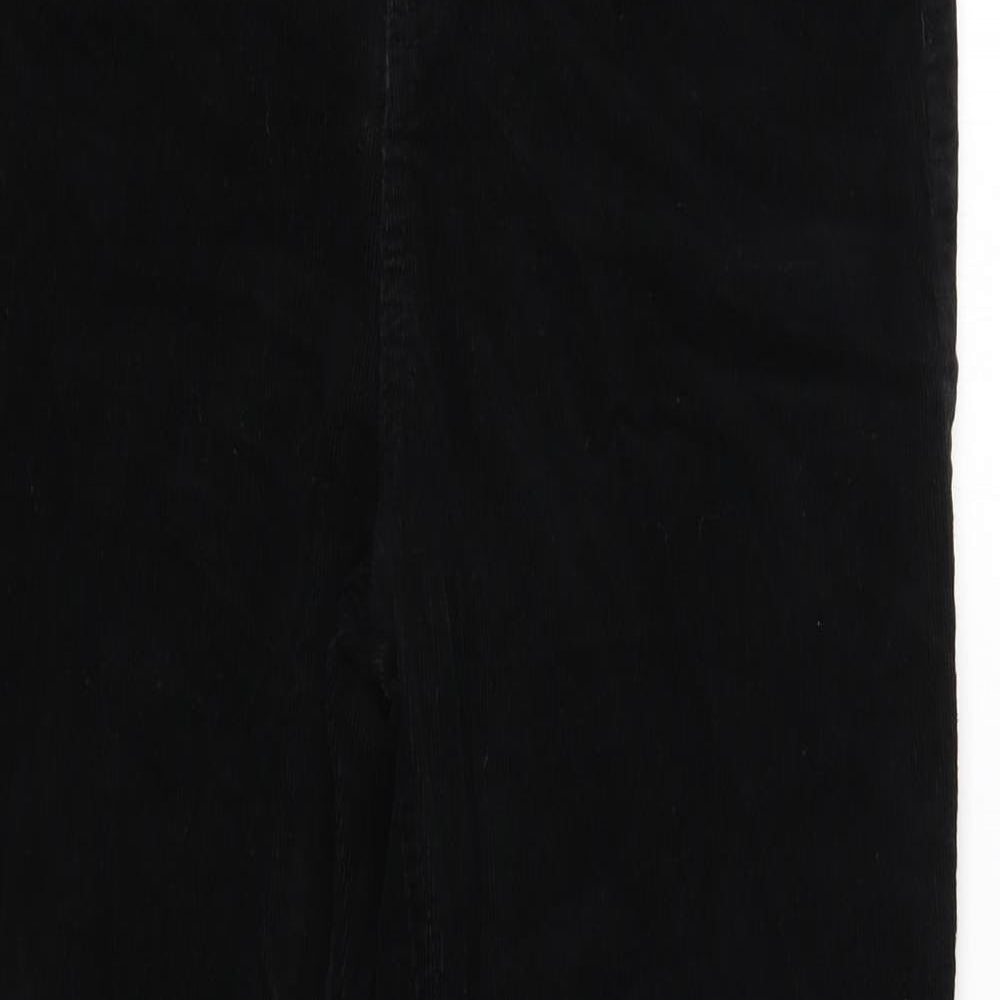 Marks and Spencer Womens Black Cotton Skinny Jeans Size 14 Regular Button