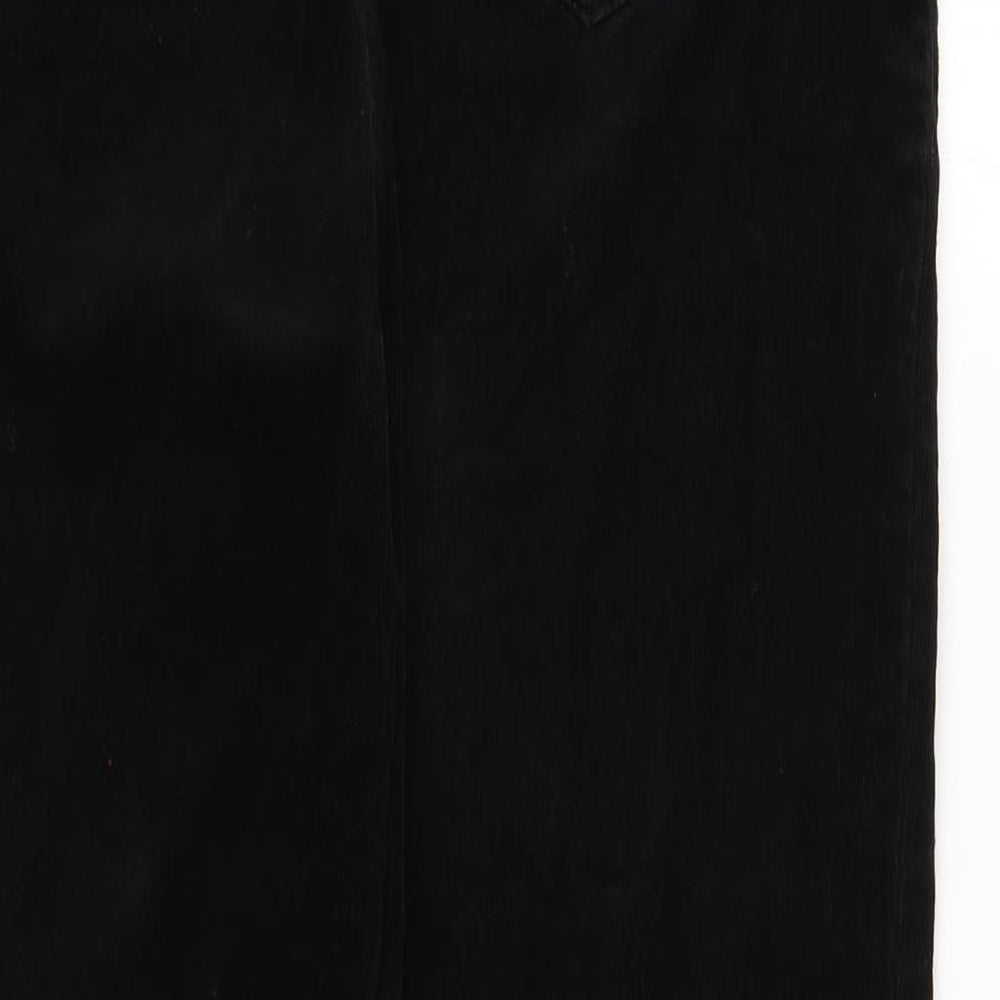 Marks and Spencer Womens Black Cotton Skinny Jeans Size 14 Regular Button
