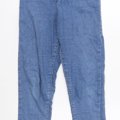 Topshop Womens Blue Cotton Jegging Jeans Size 26 in L20 in Regular Button