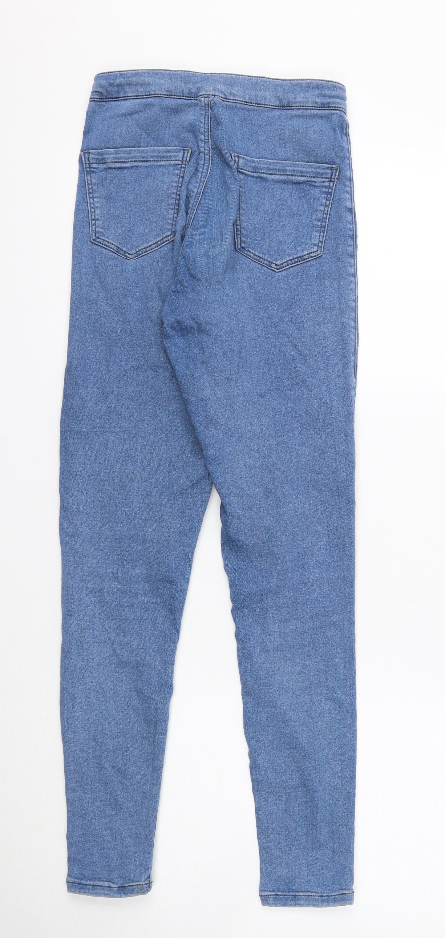 Topshop Womens Blue Cotton Jegging Jeans Size 26 in L20 in Regular Button