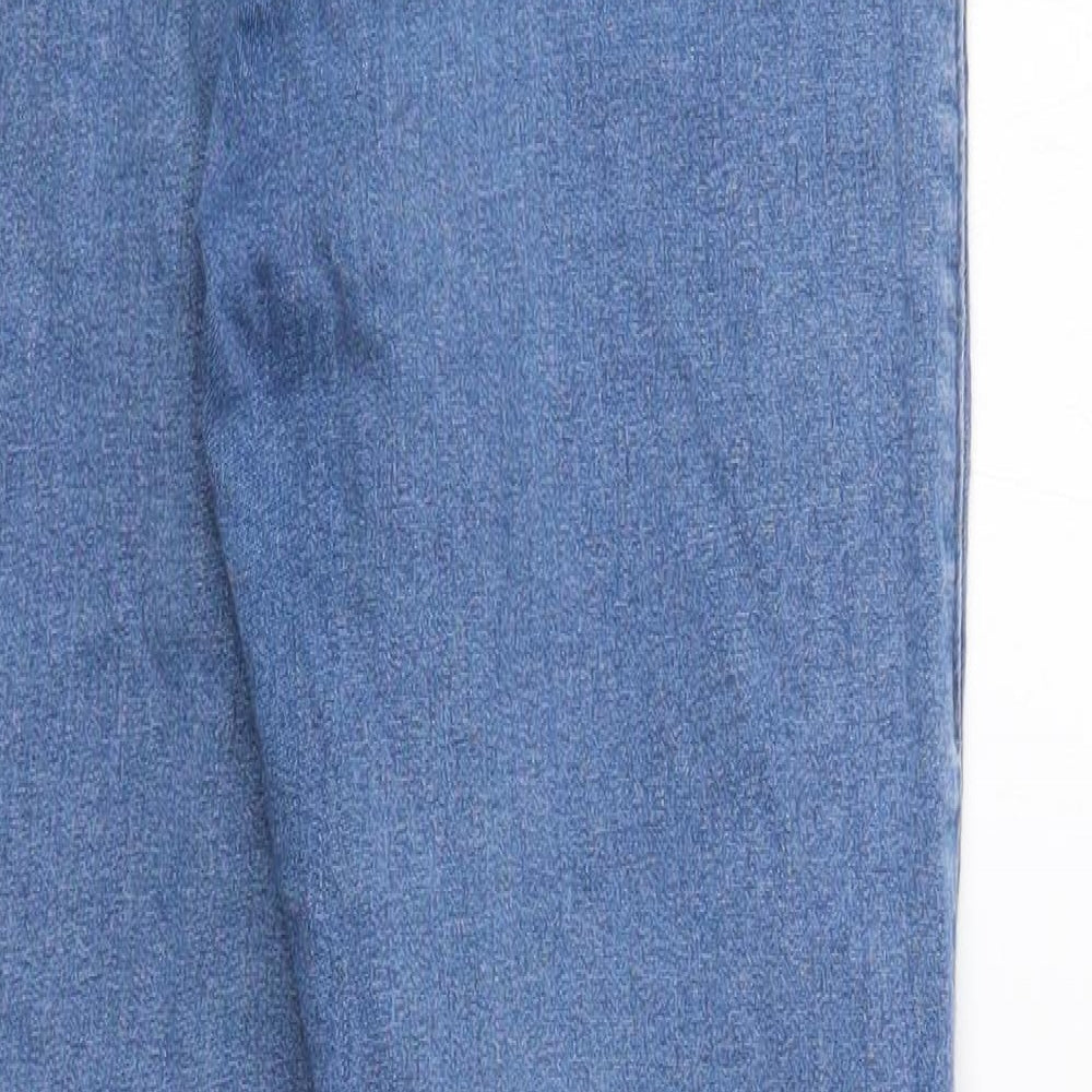 Topshop Womens Blue Cotton Jegging Jeans Size 26 in L20 in Regular Button