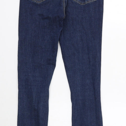 Denim & Co. Womens Blue Cotton Skinny Jeans Size 6 Regular Button