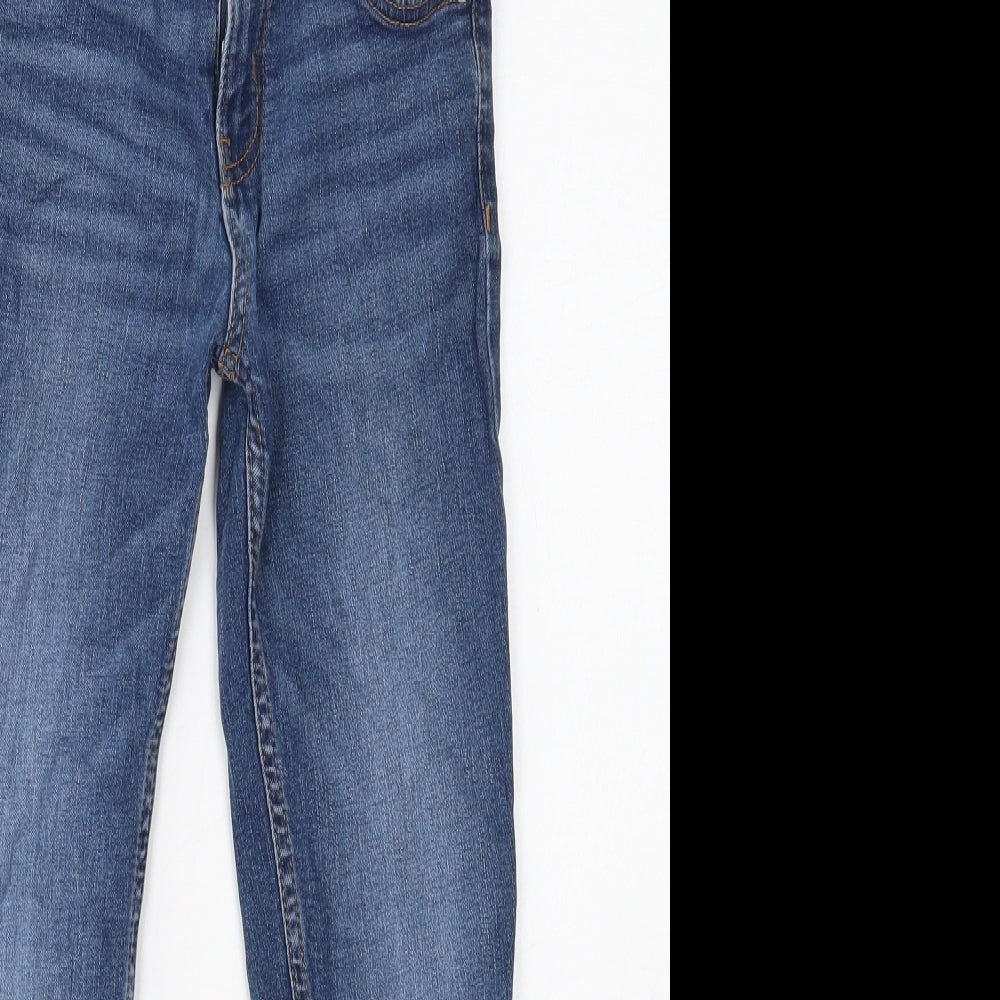 TU Boys Blue Cotton Straight Jeans Size 8 Years Regular Button