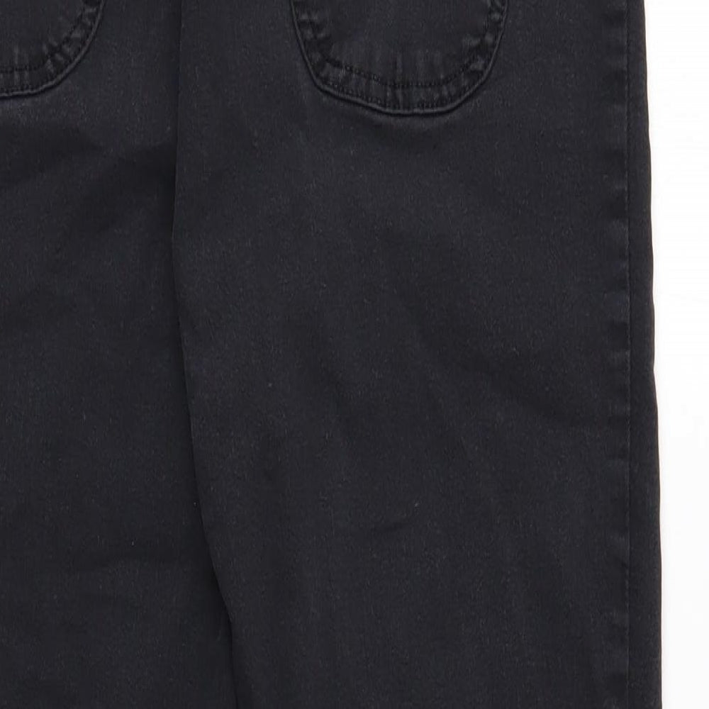 PRETTYLITTLETHING Womens Black Cotton Skinny Jeans Size 12 Regular Button