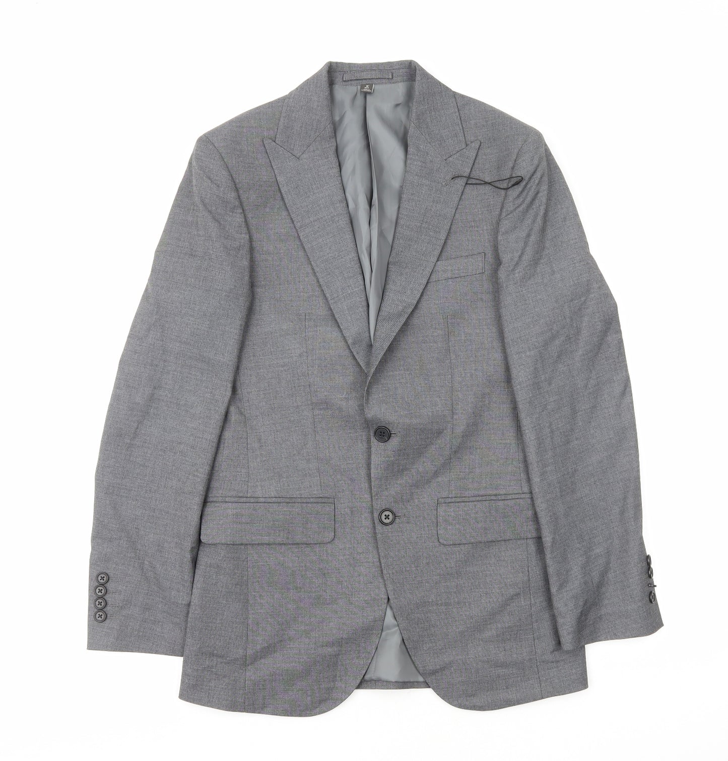 Marks and Spencer Mens Grey Polyester Jacket Blazer Size S