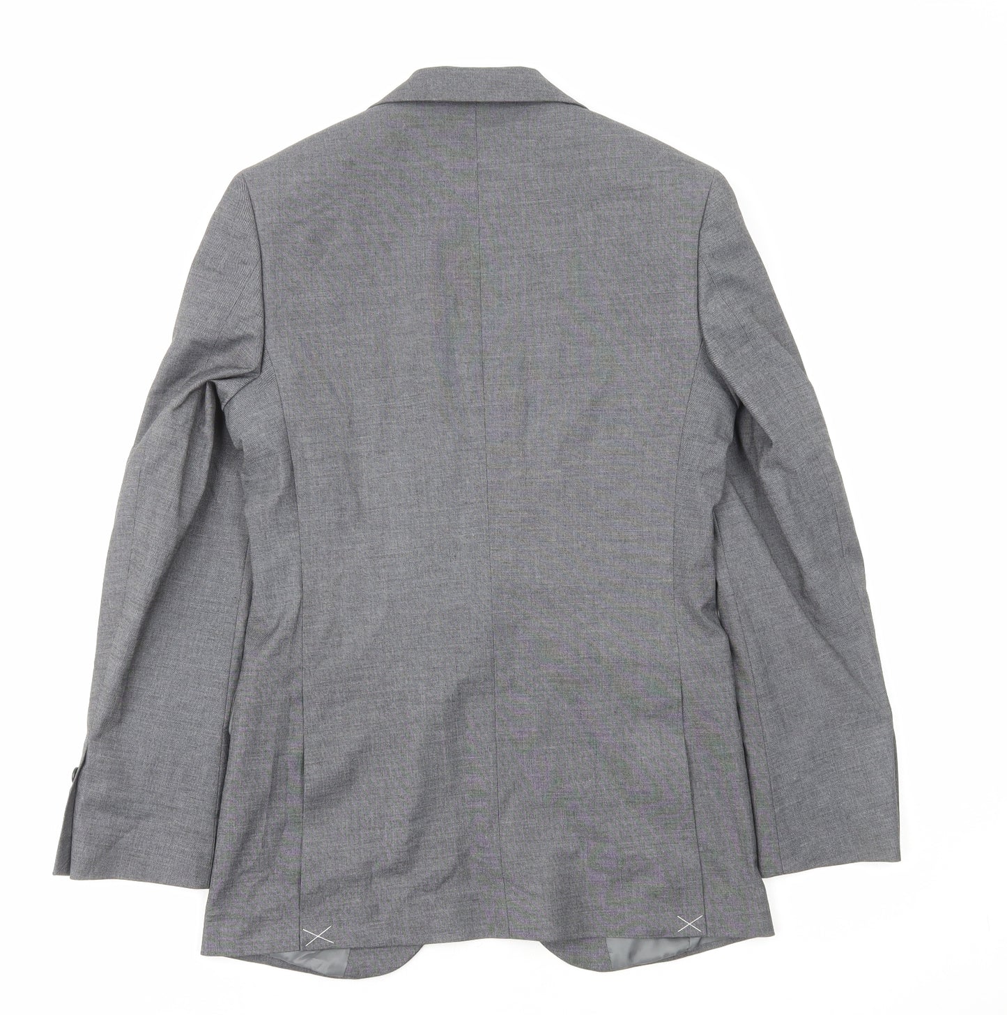 Marks and Spencer Mens Grey Polyester Jacket Blazer Size S