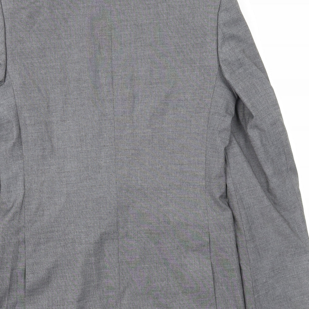Marks and Spencer Mens Grey Polyester Jacket Blazer Size S