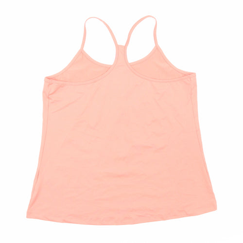 Marks and Spencer Womens Orange Polyester Camisole Tank Size 20 Scoop Neck Pullover - Racerback