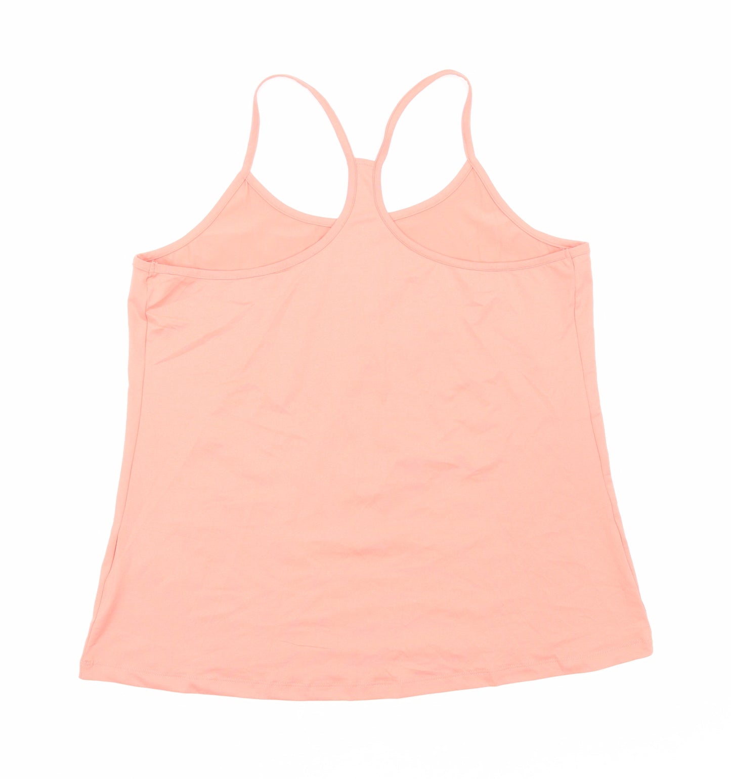 Marks and Spencer Womens Orange Polyester Camisole Tank Size 20 Scoop Neck Pullover - Racerback