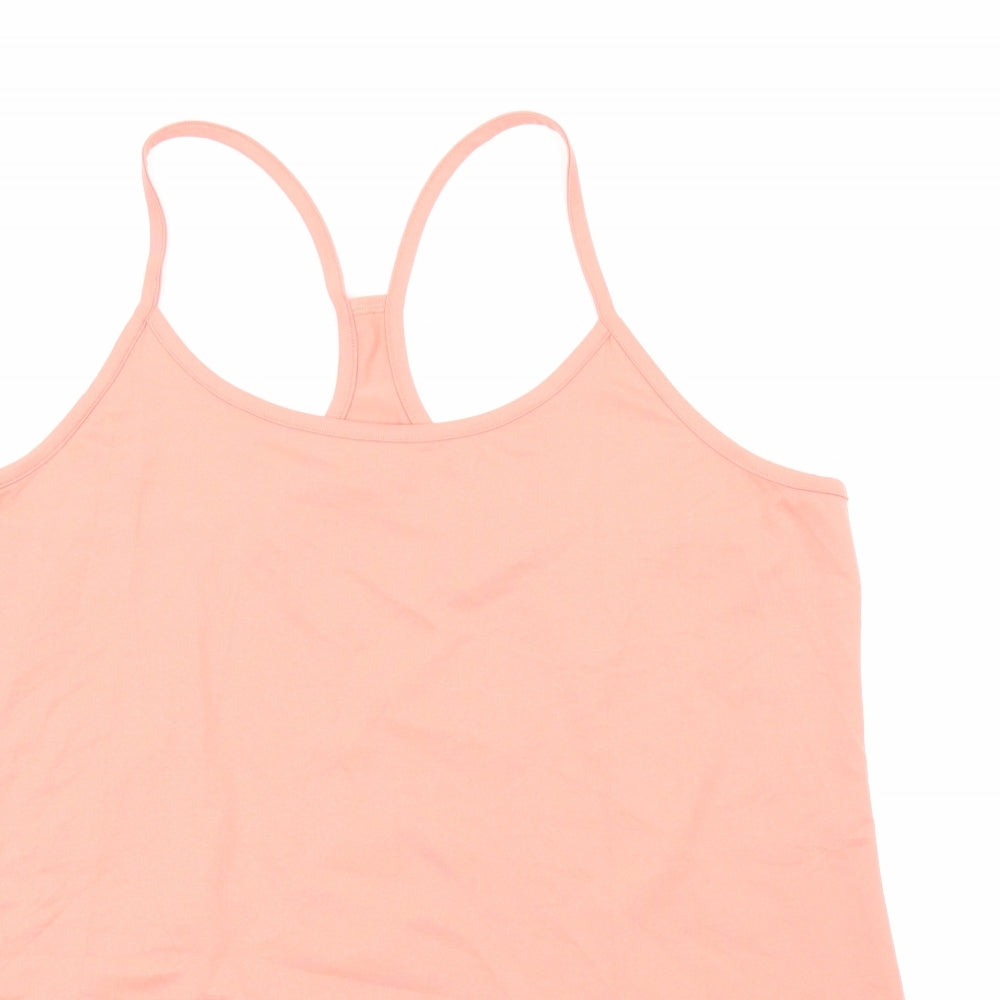 Marks and Spencer Womens Orange Polyester Camisole Tank Size 20 Scoop Neck Pullover - Racerback