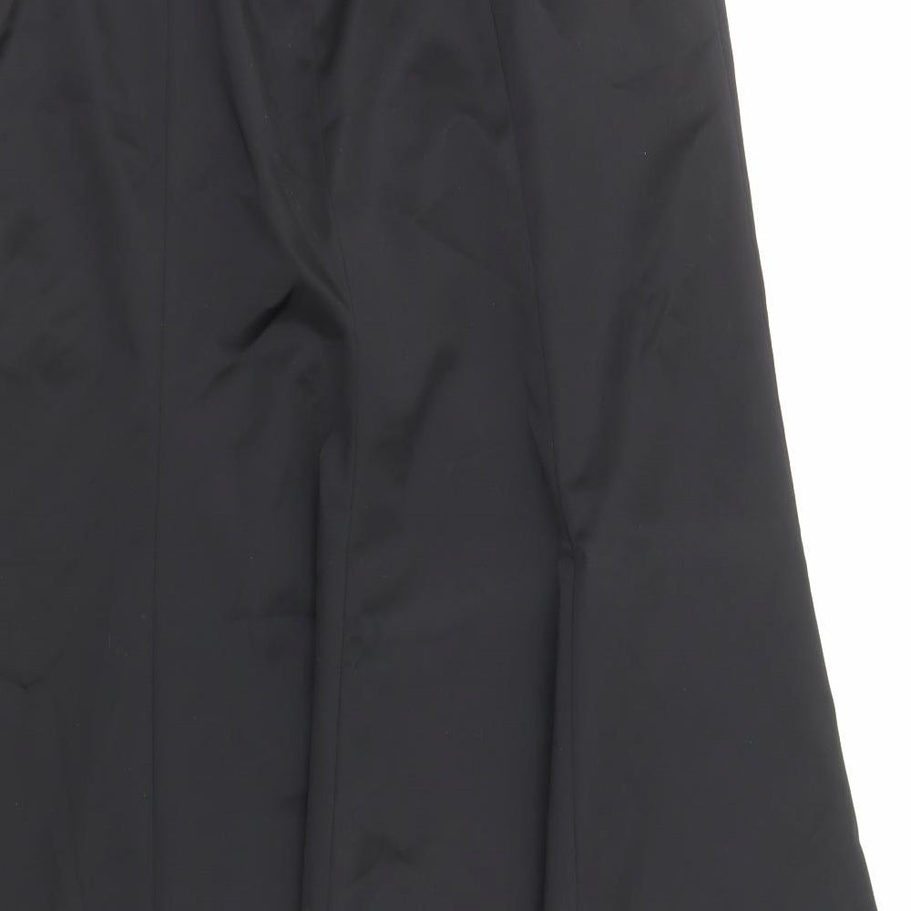 Coast Womens Black Polyester A-Line Skirt Size 14 Zip