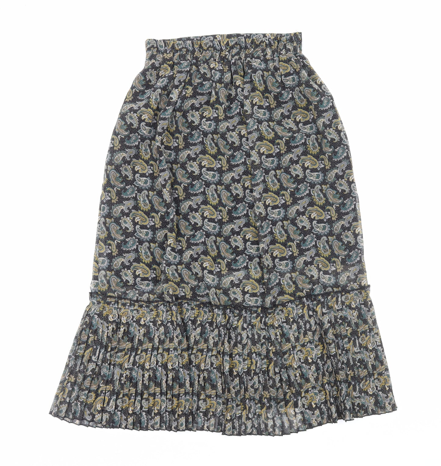 Topshop Womens Multicoloured Paisley Polyester Straight & Pencil Skirt Size 10