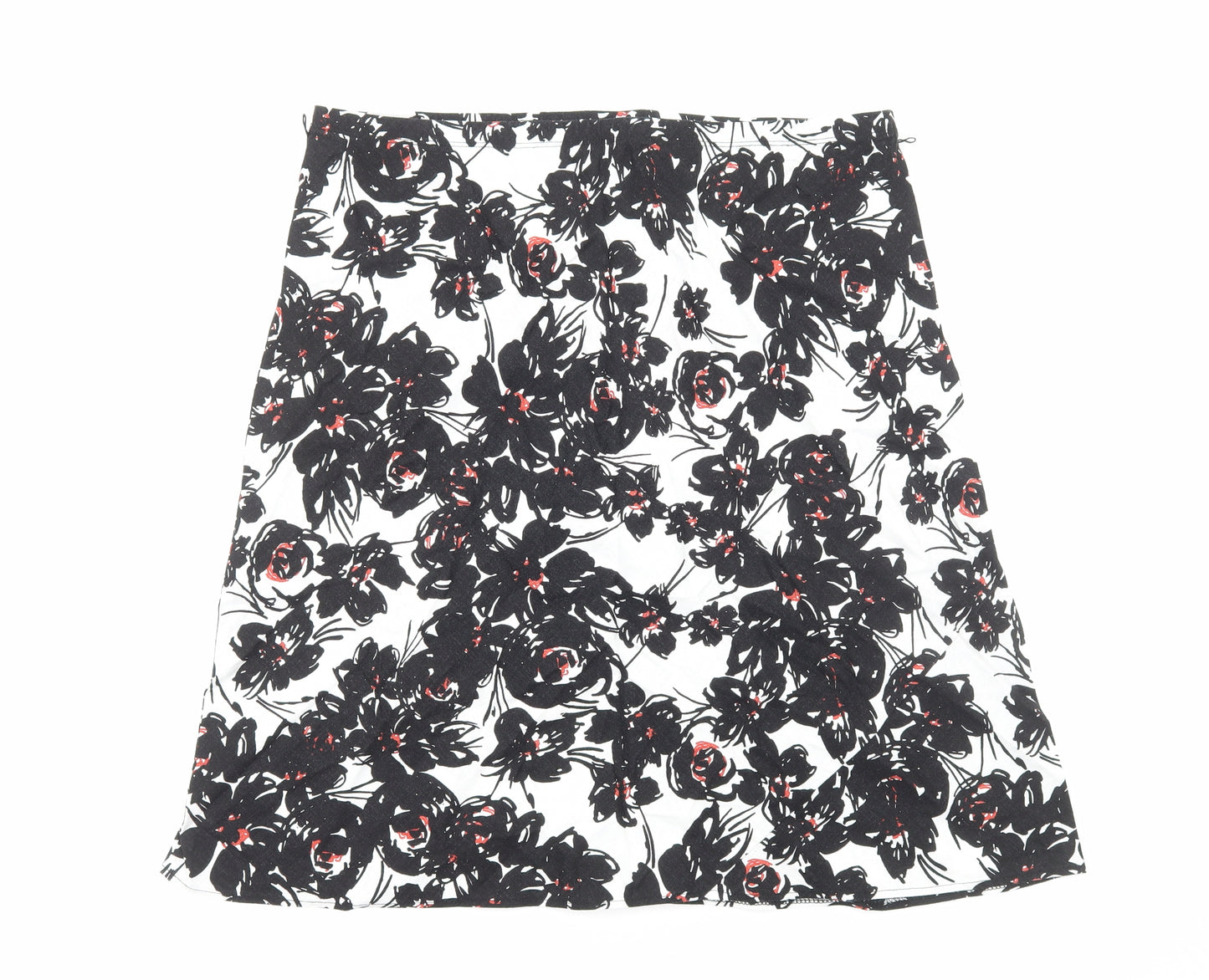 Marks and Spencer Womens Multicoloured Geometric Linen Mini Skirt Size 16