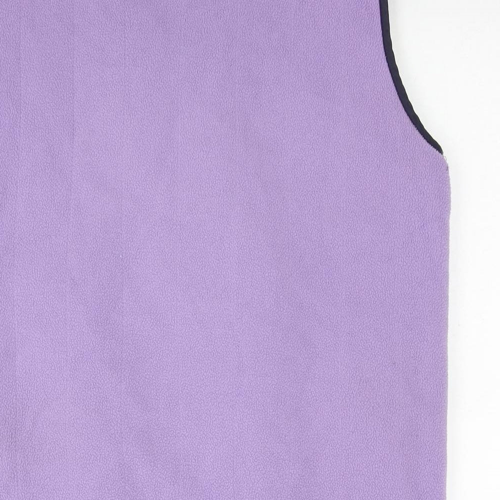 Bonmarché Womens Purple Gilet Waistcoat Size S Zip