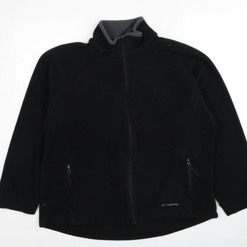 Mountain Life Womens Black Jacket Size 14 Zip