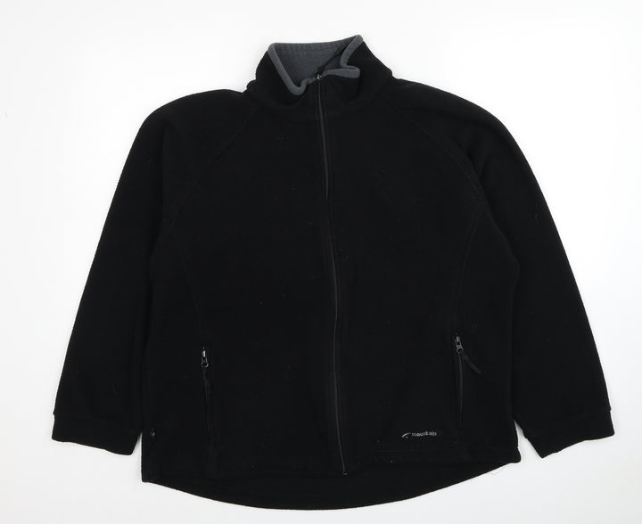 Mountain Life Womens Black Jacket Size 14 Zip
