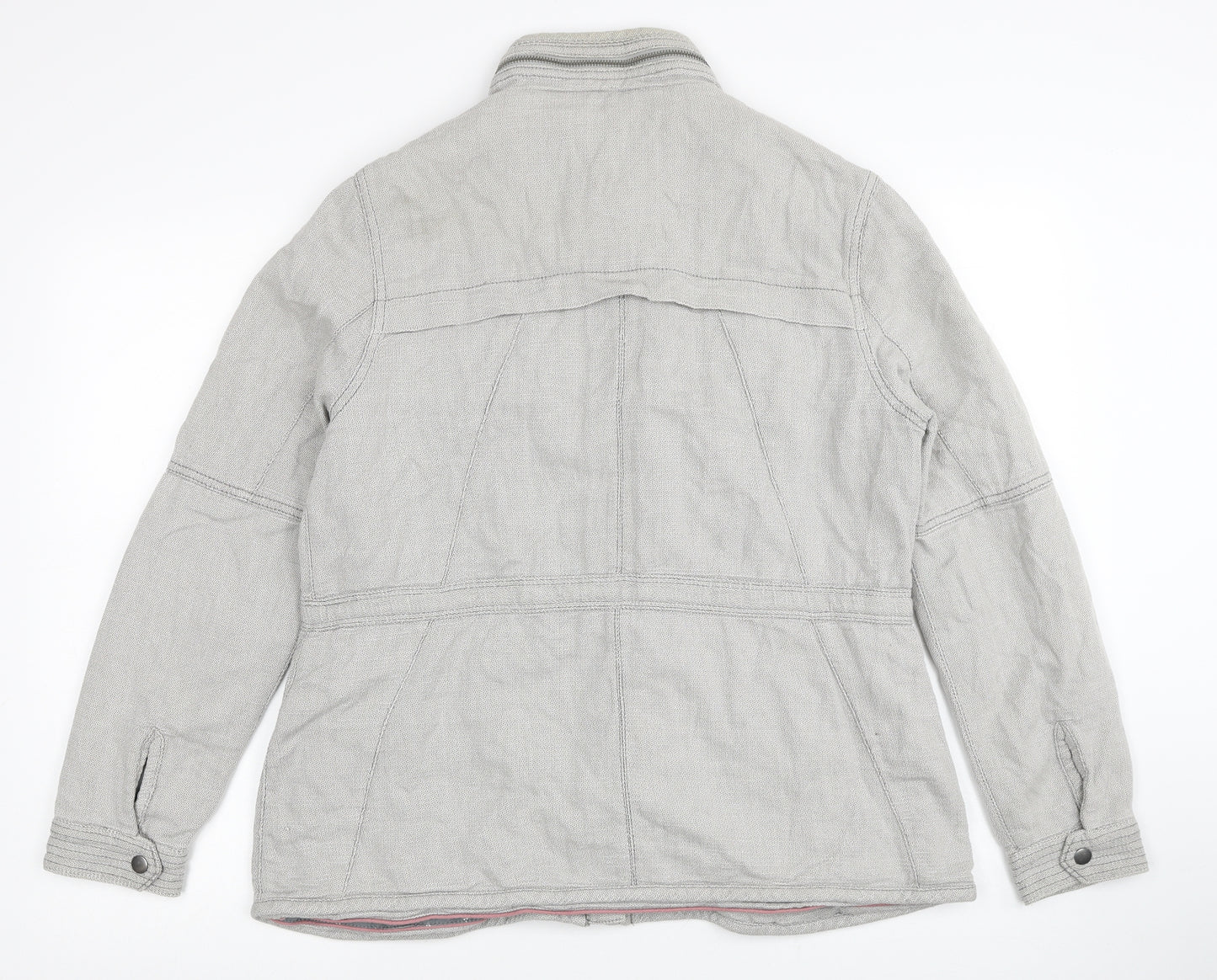NEXT Womens Grey Jacket Size 16 Zip