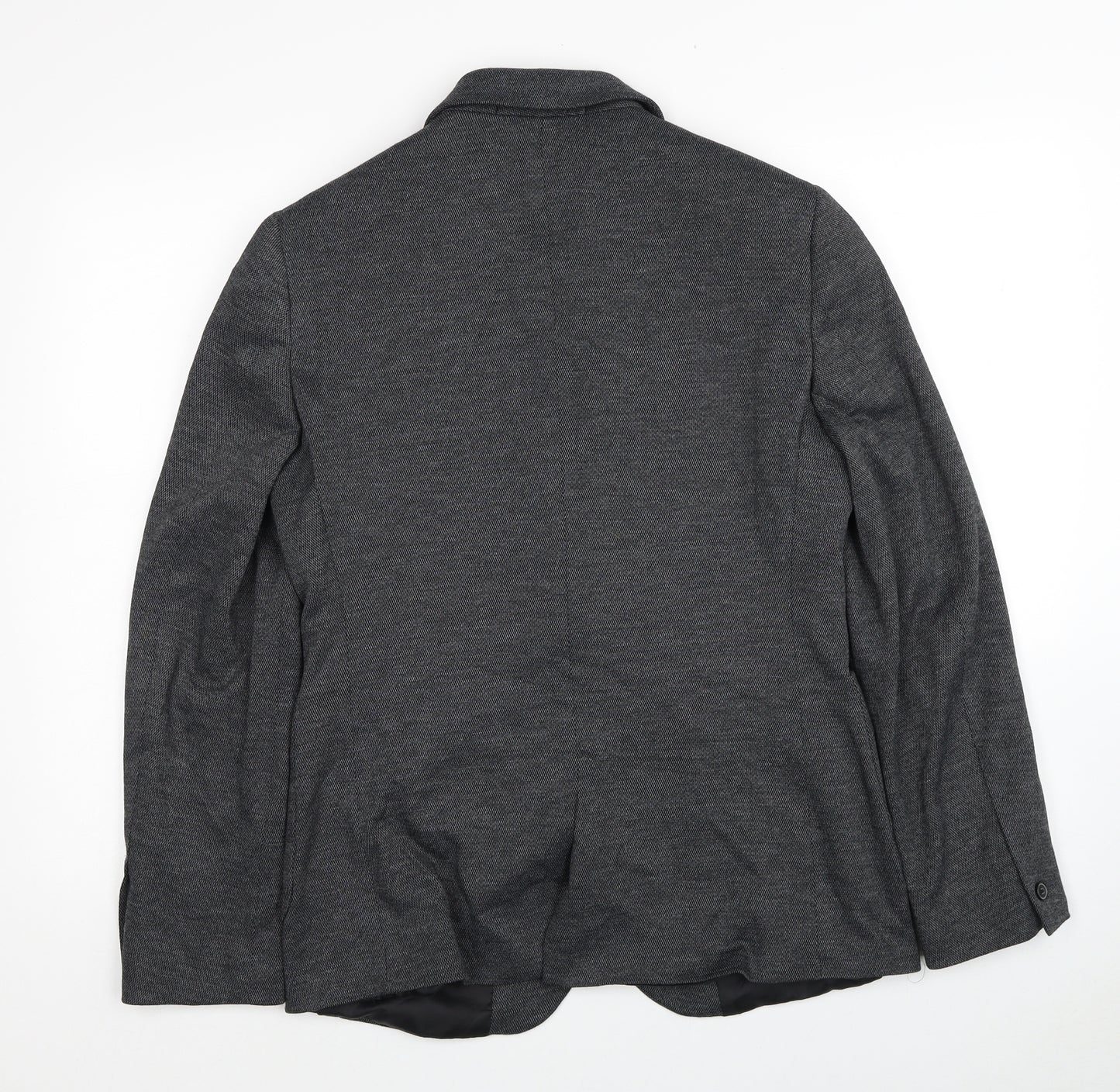 Burton Mens Grey Viscose Jacket Blazer Size 38