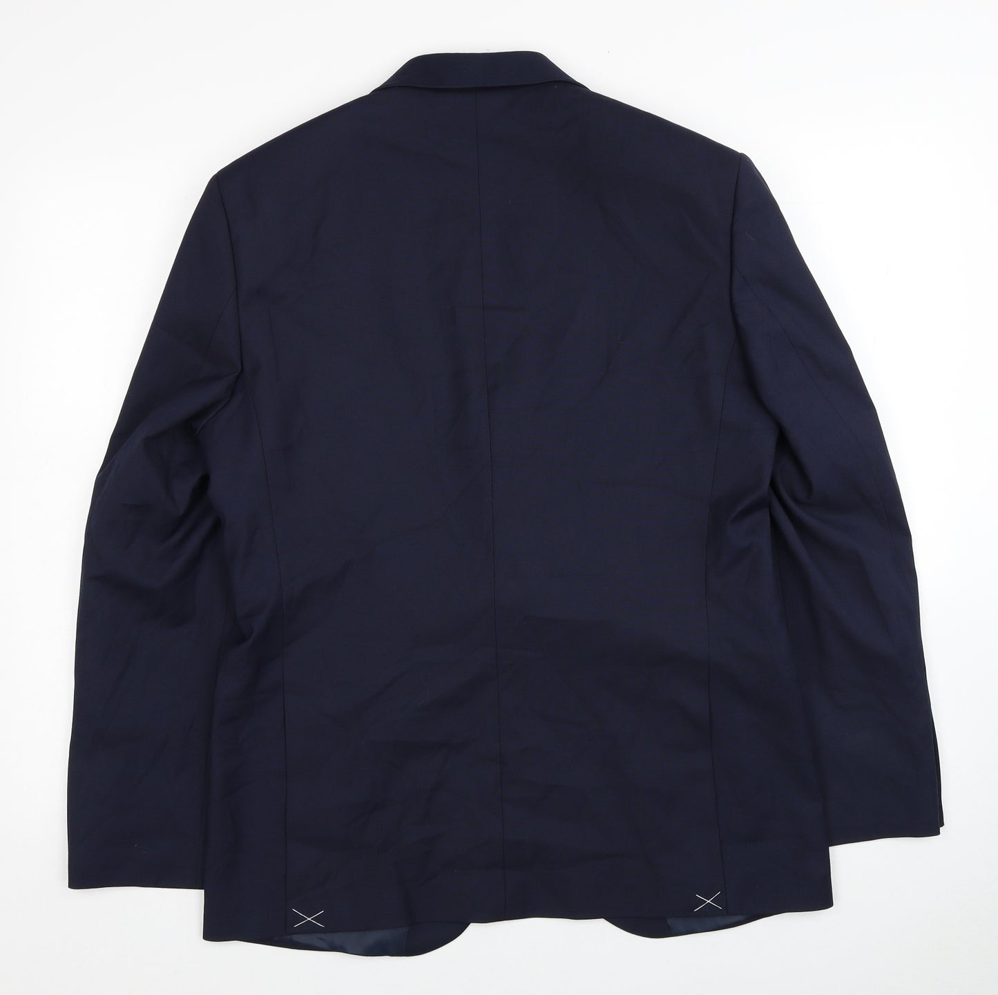 Marks and Spencer Mens Blue Polyester Jacket Blazer Size L