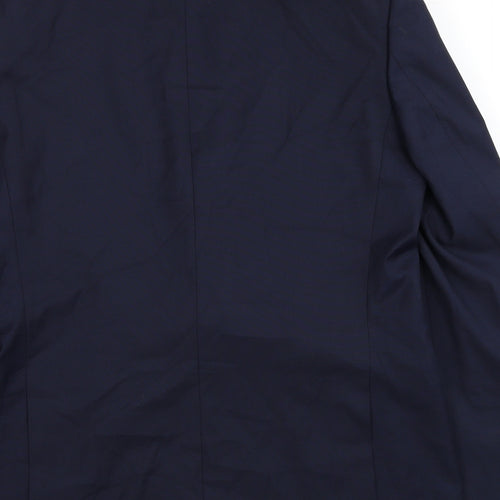 Marks and Spencer Mens Blue Polyester Jacket Blazer Size L