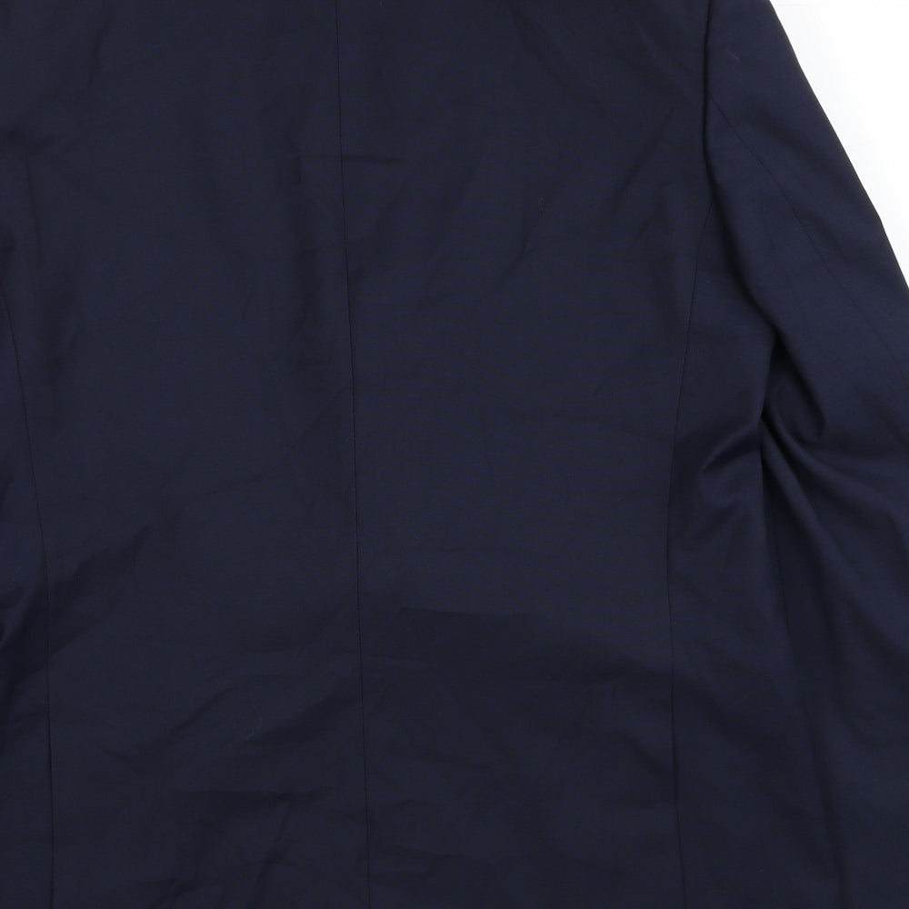 Marks and Spencer Mens Blue Polyester Jacket Blazer Size L