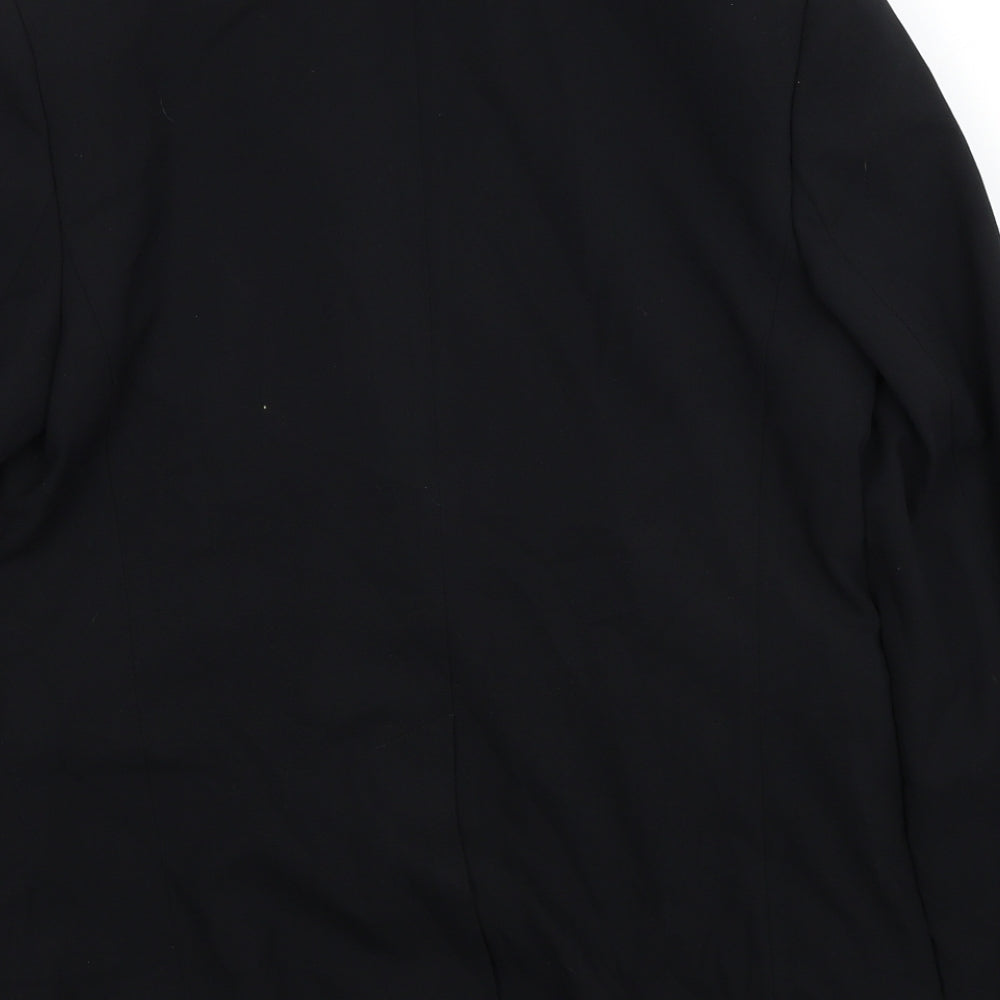 Marks and Spencer Womens Black Polyester Jacket Suit Jacket Size 8