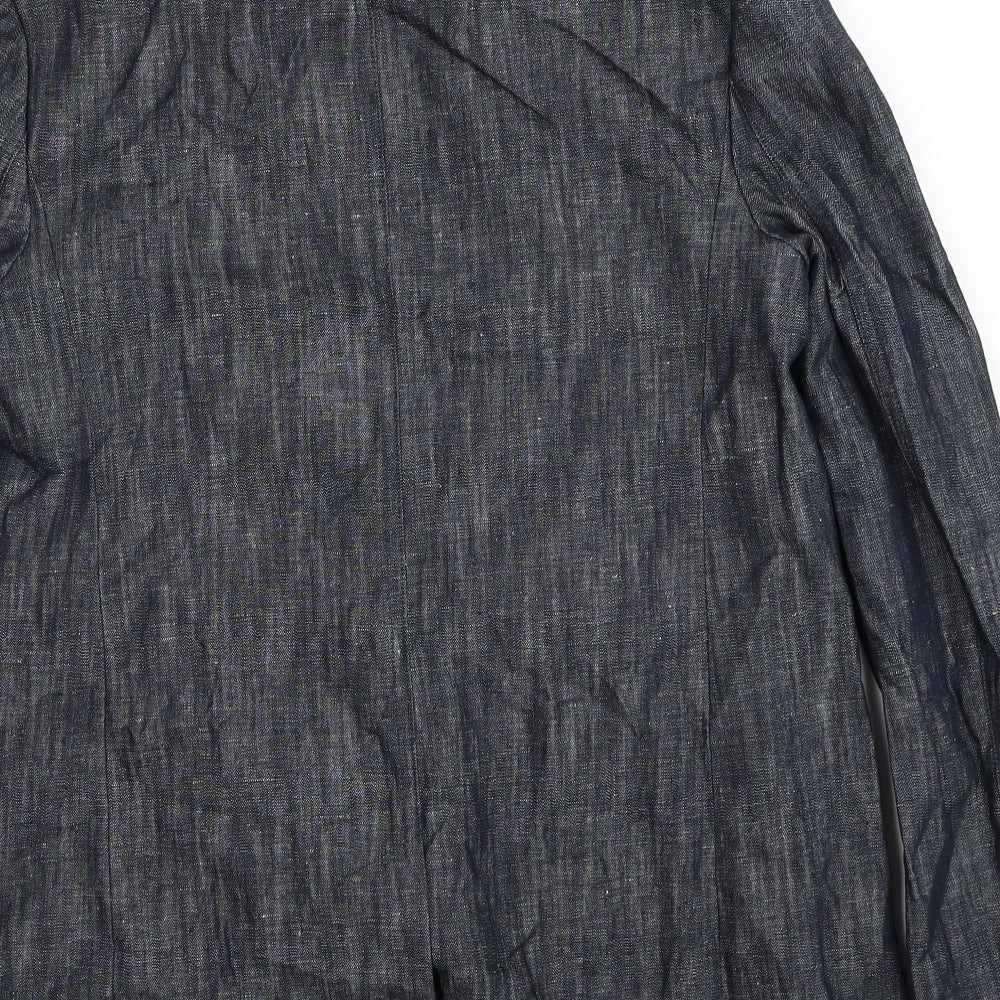 Marks and Spencer Womens Grey Jacket Blazer Size 8 Button