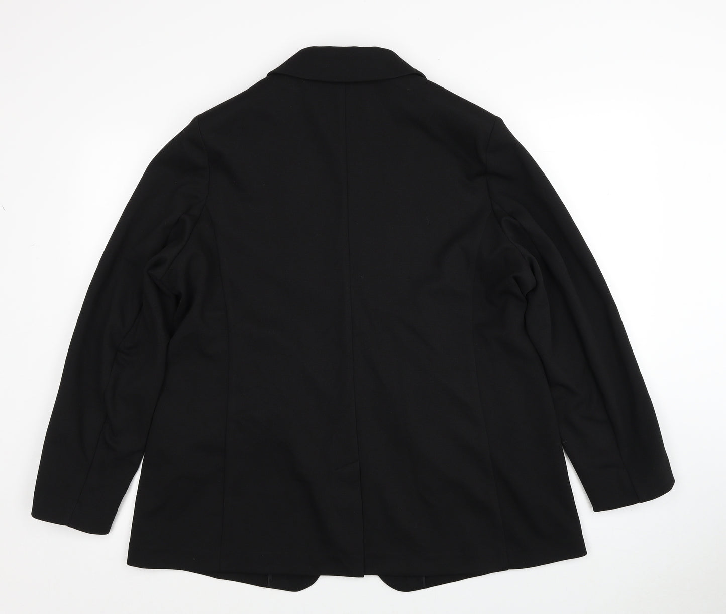 Marks and Spencer Womens Black Jacket Blazer Size 18 Button