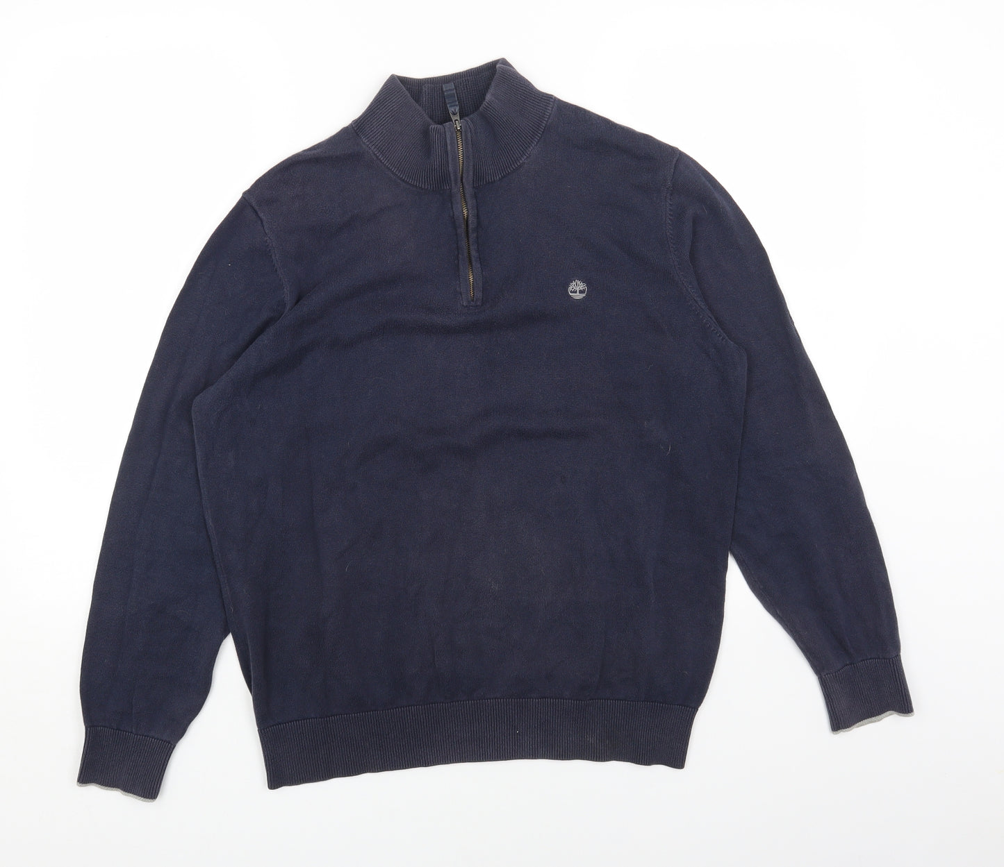 Timberland Mens Blue Cotton Pullover Sweatshirt Size S