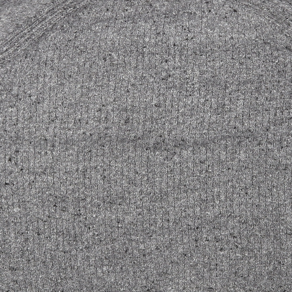 Marks and Spencer Womens Grey Round Neck Acrylic Pullover Jumper Size L