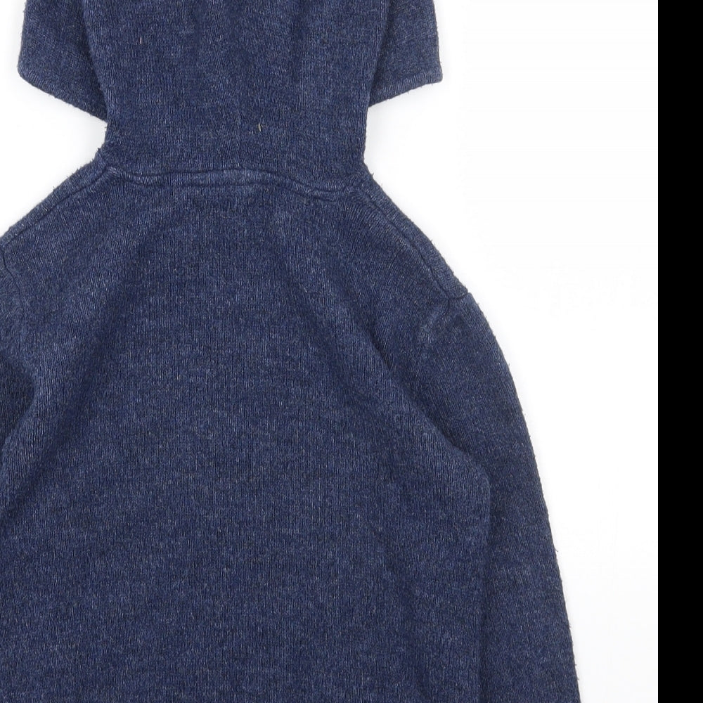 Fat Face Girls Blue Acrylic Pullover Hoodie Size 8-9 Years Pullover - Red Panda