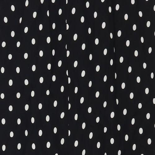 Gerry Weber Womens Black Polka Dot Viscose Straight & Pencil Skirt Size 16 Zip