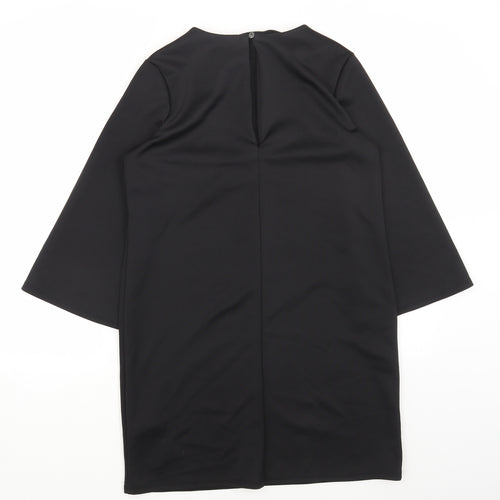 ASOS Womens Black Polyester Shift Size 8 Boat Neck Pullover